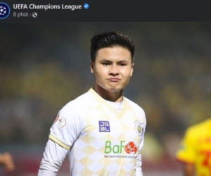 Fanpage hơn 77 triệu người theo dõi của Champions League bất ngờ đăng hình ảnh Quang Hải