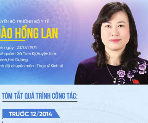 Chân dung Quyền Bộ trưởng Bộ Y tế Đào Hồng Lan