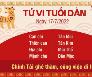 Tử vi Chủ Nhật ngày 17/07/2022 của 12 con giáp: Dần đón tài lộc, Mão gặp quý nhân