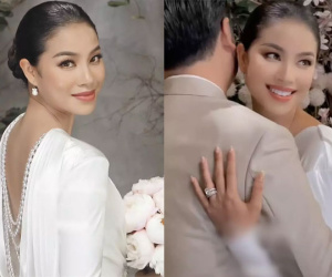 Phạm Hương cố già dặn để xứng đôi với chồng hơn 20 tuổi?