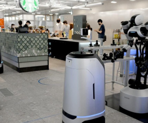 Văn phòng viễn tưởng của Naver đi vào hoạt động: 100 robot đi lại tấp nập bên cạnh nhân viên
