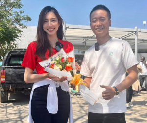 Hoa hậu Thùy Tiên đi chưa bao lâu, Quang Linh Vlogs than thở: 'Tiên về nên buồn không nói nên lời'