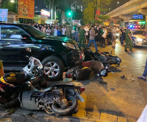 Ô tô tông liên hoàn ở Hà Nội: Tài xế không vi phạm nồng độ cồn và ma túy