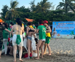 Nhóm nữ du khách cởi áo để ngực trần chơi team building: Phó Chủ tịch UBND thị xã Cửa Lò nói gì?