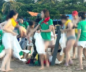 Nhóm nữ du khách cởi áo ngực chơi team building: Đại diện công ty 'xin lỗi người dân Cửa Lò và dư luận'