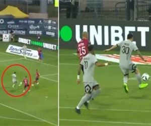 Fan tranh cãi về pha kiến tạo 'rùa' của Messi cho Neymar