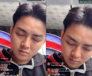 Hoài Lâm có biểu hiện bất thường khi livestream: Gương mặt đờ đẫn, liên tục ngủ gật, nói năng lan man khiến fan lo lắng