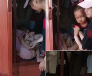Quanh đi quẩn lại không thấy cháu, ông bà khóc lóc nhờ cả làng đi tìm và cái kết hú vía