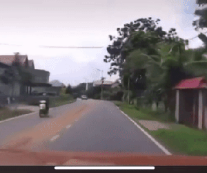 Clip: Bé gái băng qua đường, tài xế ôtô phanh 'cháy lốp'