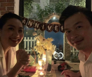 Kỉ niệm 20 năm bên nhau, ông xã nhắn nhủ tới Lê Khánh đầy ngọt ngào