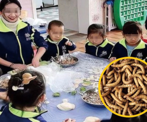 Phụ huynh tố trường mầm non cho học sinh ăn thịt có giòi, rau quả hỏng
