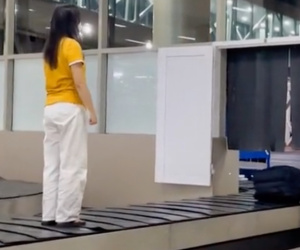 Nữ du khách leo băng chuyền hành lý quay video, PGĐ cảng hàng không lên tiếng