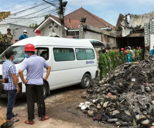 Nóng: Tìm thấy thi thể 3 mẹ con trong vụ cháy ở Ninh Thuận