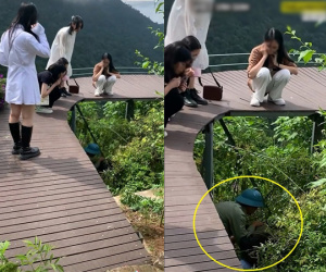 Cô gái trẻ mải quay clip TikTok suýt lăn xuống núi lên tiếng kêu cứu, bạn thân đi cùng ngỡ ngàng: 'Đúng là bị ngã thật này'