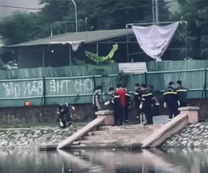 Hà Nội: Phát hiện thi thể thanh niên dưới hồ ngay gần sân bóng