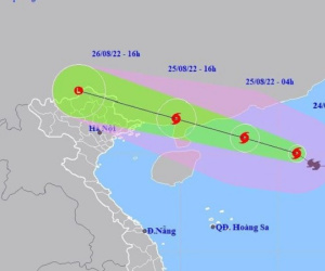 Bão số 3 di chuyển thần tốc, chiều tối mai ảnh hưởng miền Bắc