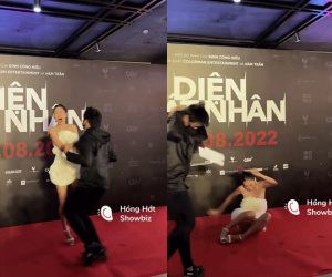 Nam Anh ngã nhào lộ hàng vì bị dọa, netizen đòi tẩy chay phim
