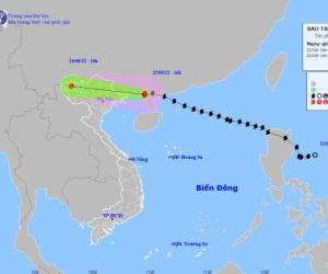 Bão số 3 đi vào đất liền, Bắc Bộ mưa dông kèm gió giật mạnh