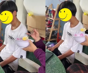 Xôn xao thanh niên 16 tuổi vẫn được mẹ đút từng thìa cơm