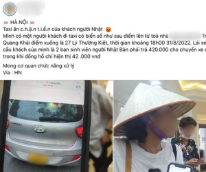 Hà Nội: Làm rõ thông tin 2 sinh viên Nhật Bản bị 'chặt chém' gấp 10 lần khi đi taxi