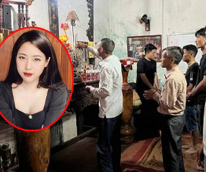 Gia đình làm lễ 49 ngày cho cô gái mất tích, đông đảo bà con đến thắp hương, chia buồn