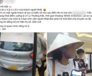 Thu 420.000 đồng cuốc taxi 42.000 đồng: Tài xế trả lại tiền, xin lỗi du khách bị 'chặt chém'