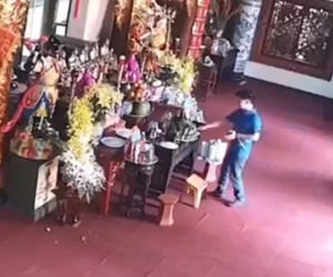 Màn đi chùa gây 'báng bổ' và cái kết đắng cho thanh niên tham lam ở chốn linh thiêng