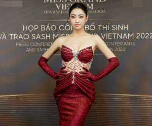Dàn Hoa hậu - Á hậu Việt đình đám đọ sắc cùng mỹ nhân thế giới trên thảm đỏ họp báo Miss Grand Vietnam 2022