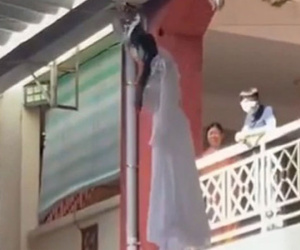 Clip chị Hằng 'hạ phàm' mặt trắng, bay giật giật trên không: Nhà trường nói gì?