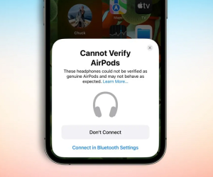 iOS 16 cảnh báo khi dùng AirPods nhái