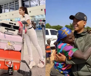 Bị mắng ké fame Quang Linh sang châu Phi, bà Nhân Vlog nói gì?