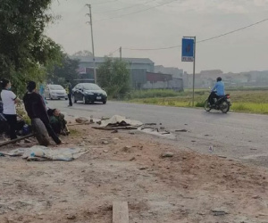 Xe tải tông chết người phụ nữ rồi bỏ trốn