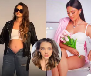 Bầu vượt mặt sắp đẻ, vợ Bùi Tiến Dũng vẫn tham việc đi làm mẫu