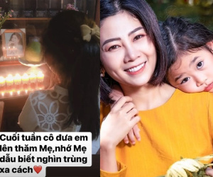 Con gái Mai Phương lên chùa thắp hương cho mẹ trong ngày cuối tuần