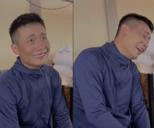 Soi loạt biểu cảm khó hiểu Quang Linh Vlog khi Bà Nhân về Nhật