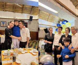 Hậu bình thường hóa mối quan hệ, Nhật Kim Anh vui vẻ hội ngộ cùng chồng và bố mẹ chồng cũ trong dịp sinh nhật con trai