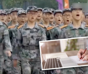 Học sinh 'dở khóc dở cười' khi nhà trường thông báo học quân sự online