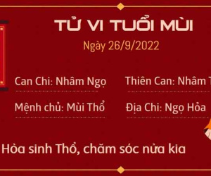 Tử vi thứ 2 ngày 26/09/2022 của 12 con giáp: Tuất hài hòa, Sửu dễ hỏng việc