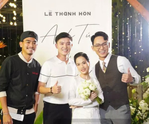 Vợ Anh Tú nhìn già vài tuổi trong ngày lấy diễn viên nổi tiếng