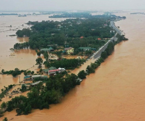 Bão Noru mạnh thêm, 60 huyện, đô thị có nguy cơ ngập úng