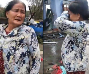 Khung cảnh tan hoang, đồ đạc trong nhà bị gió càn quét bay tứ tung, người dân miền Trung lau nước mắt: 'Mất hết rồi, chẳng còn chi'
