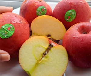 Táo hữu cơ Pháp rẻ chưa từng có, bán 'ngập' siêu thị