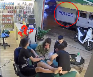 Đang ngồi giải trí 'sát phạt' vui trong quán, nhóm bạn trẻ suýt 'tắt hẳn nụ cười' vì đoàn khách không mời