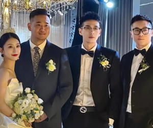 Phù rể gây sốt với ngoại hình cực phẩm trong đám cưới: 'Bá đạo tổng tài đây rồi!'