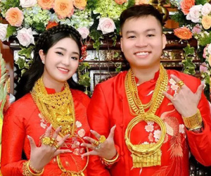 Lộ chi phí tổ chức tiệc khủng cặp đôi ẵm 320 cây vàng ở đám cưới