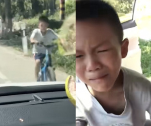 Cậu bé 7 tuổi trốn nhà đạp xe 10km về quê chơi, thấy bố mẹ cuống cuồng đi tìm thì òa khóc