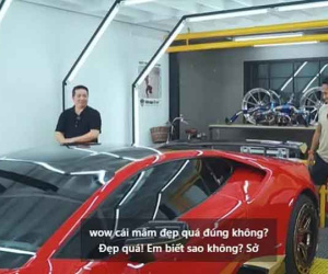 Đại gia Nguyễn Quốc Vũ 'thay áo' cho siêu xe bị vợ con bôi bẩn