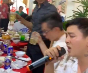 Hoài Lâm hát trên bàn ăn với ngoại hình phát tướng, thái độ mọi người xung quanh khiến dân tình bất ngờ