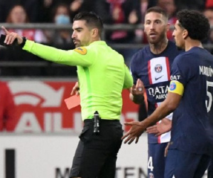 Messi vắng mặt còn Ramos nhận thẻ đỏ, PSG hòa nhạt Reims