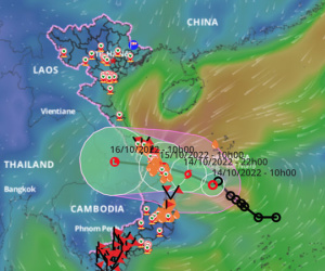 Bão số 5 giật cấp 10 cách Quảng Ngãi 260km